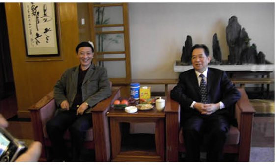 与原四川省委书记谢世杰在一起